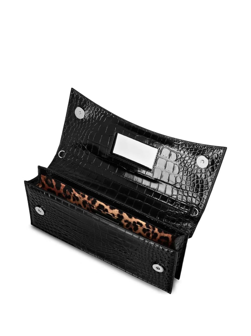 Gothic Plein croc-effect clutch bag