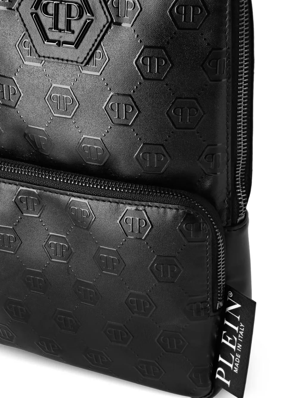 monogram-embossed crossbody bag