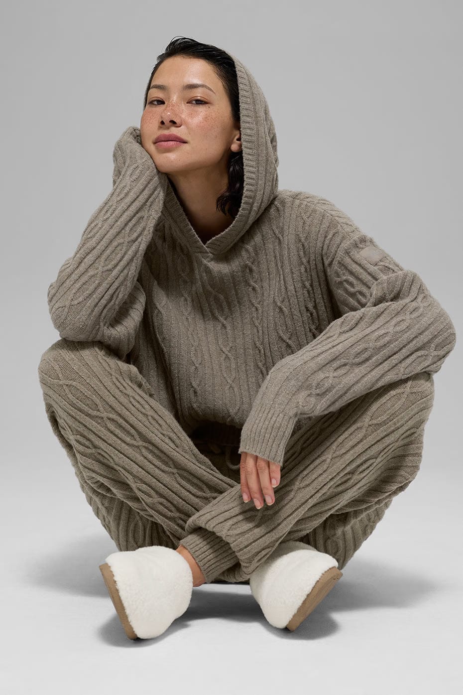Cable Knit Winter Bliss Hoodie