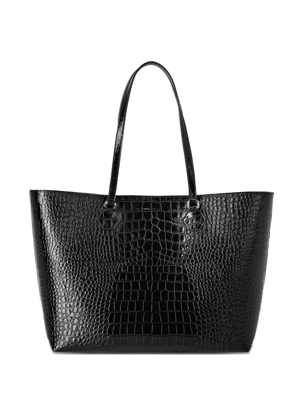 Crystal Skull crocodile-print tote bag
