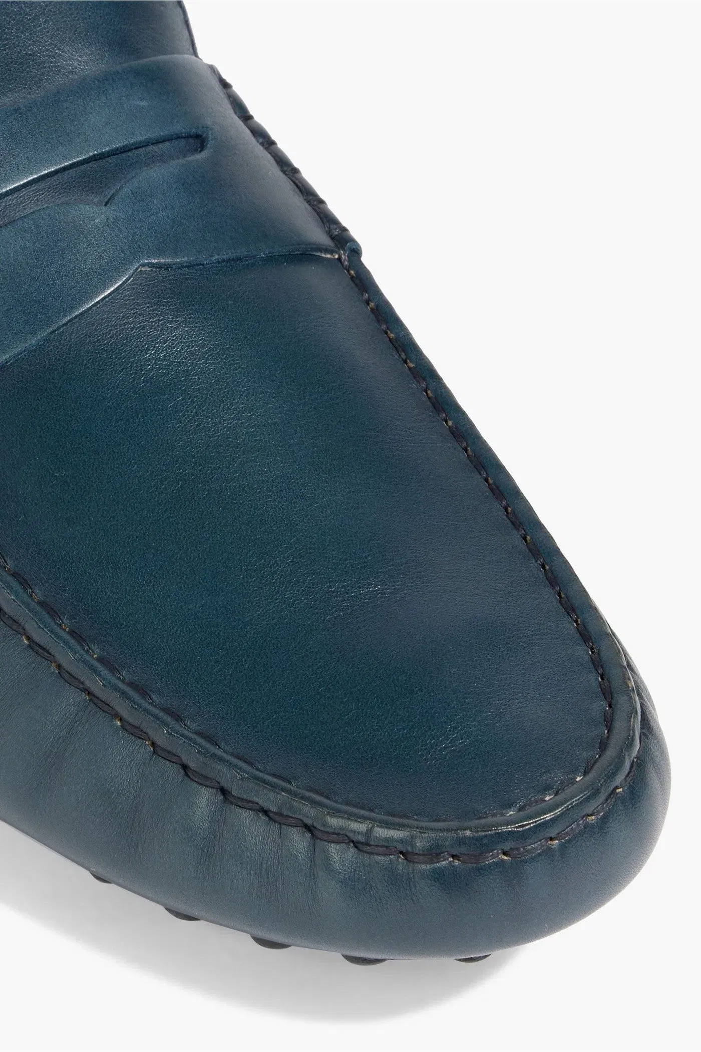 Tod's Gommino Leather Driving Shoes Storm Blue
