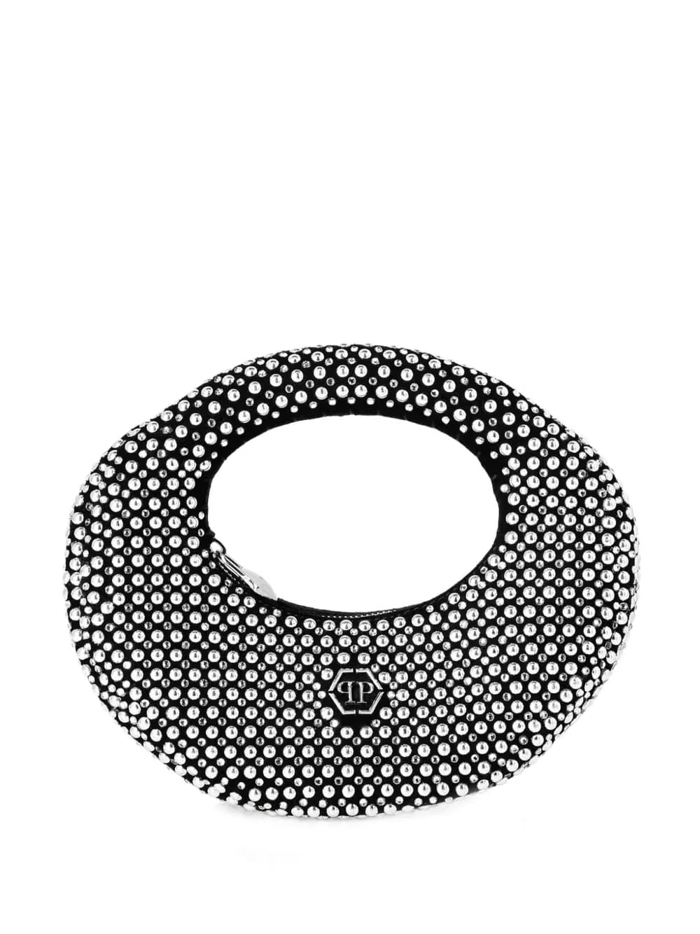 oval stud-embellished tote bag