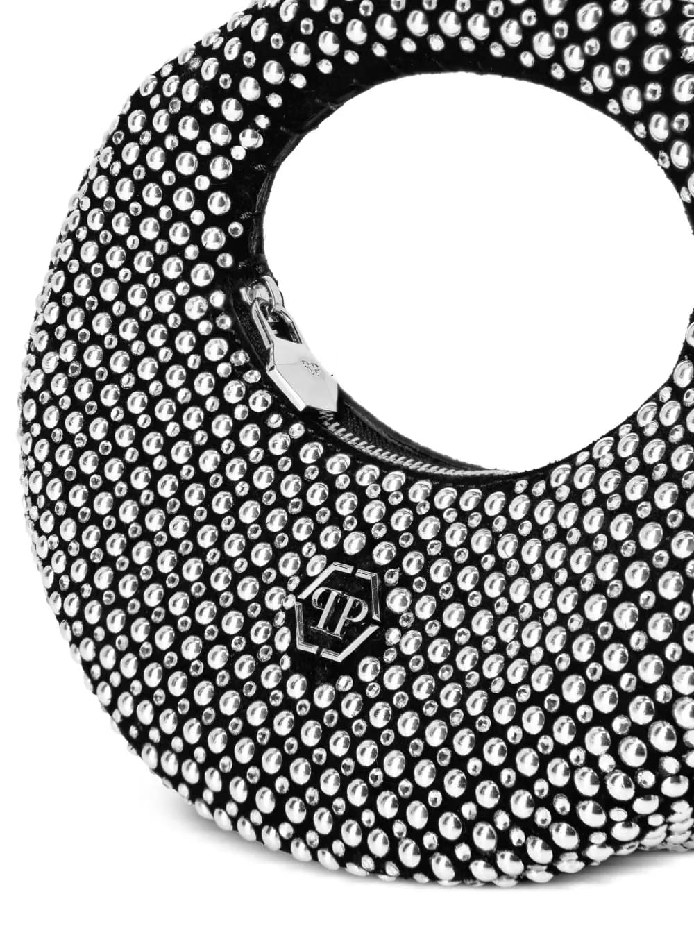 oval stud-embellished tote bag