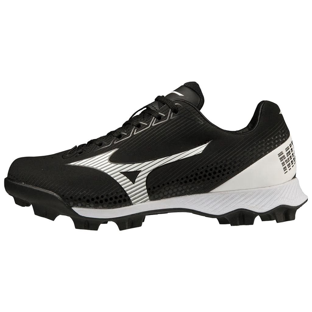 Mizuno Wave Finch Lightrevo Youth Girl S Molded Fastpitch Softball Cleat Black White