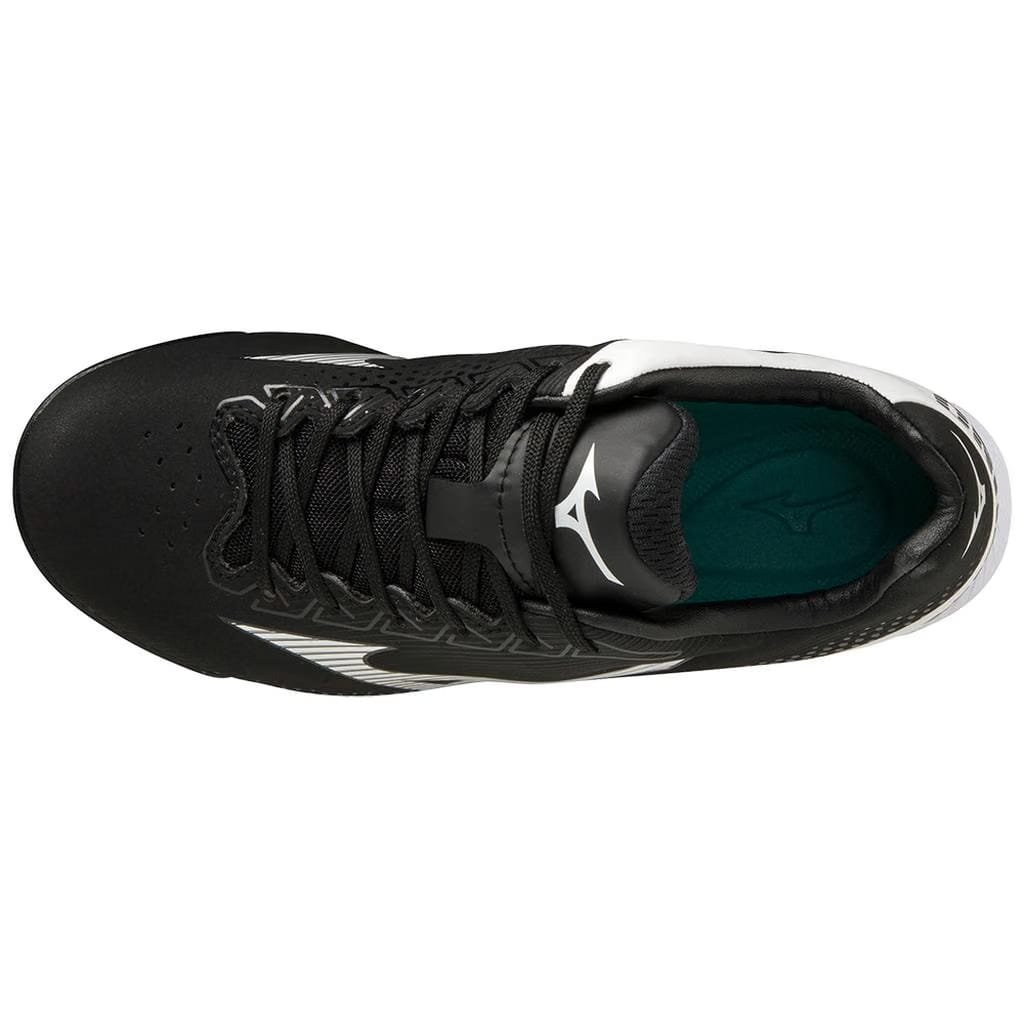 Mizuno Wave Finch Lightrevo Youth Girl S Molded Fastpitch Softball Cleat Black White