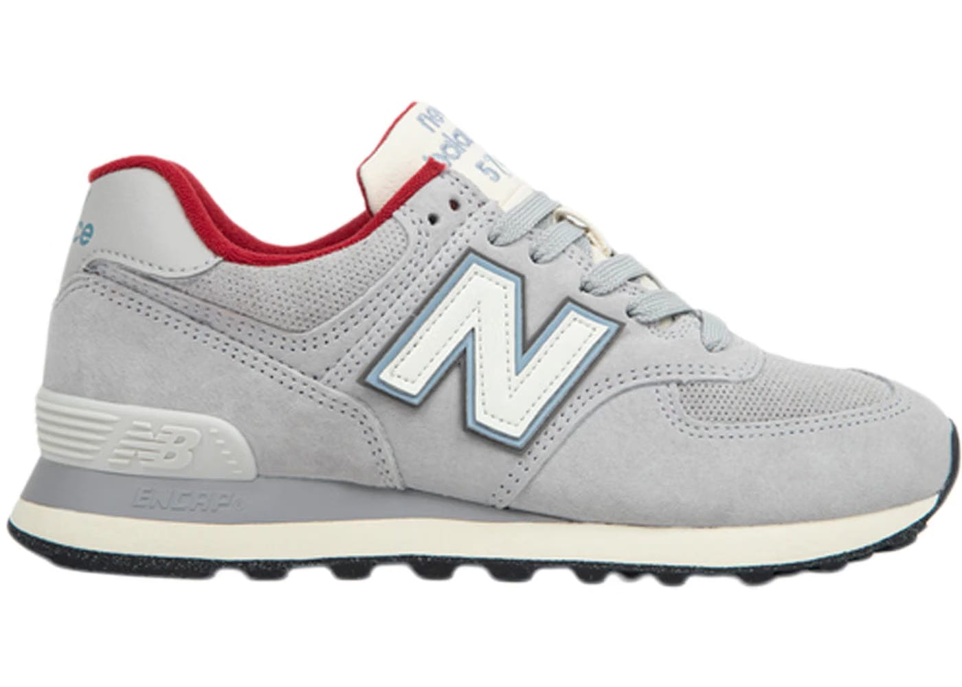 New Balance 574 Blue Varsity Red Womens