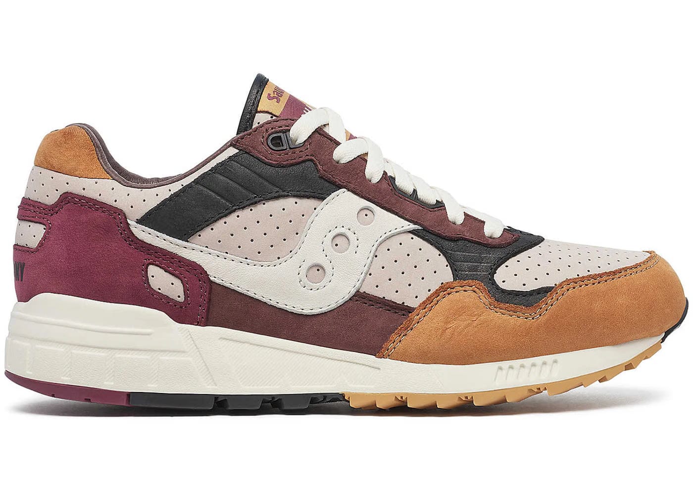 Saucony Shadow 5000 Premium Grey Multi Burgundy Workwear