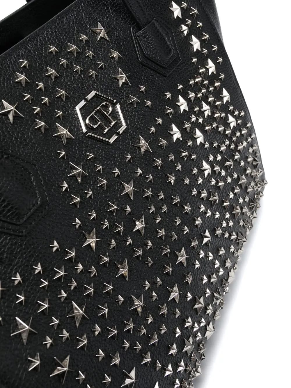 star stud embellished tote bag