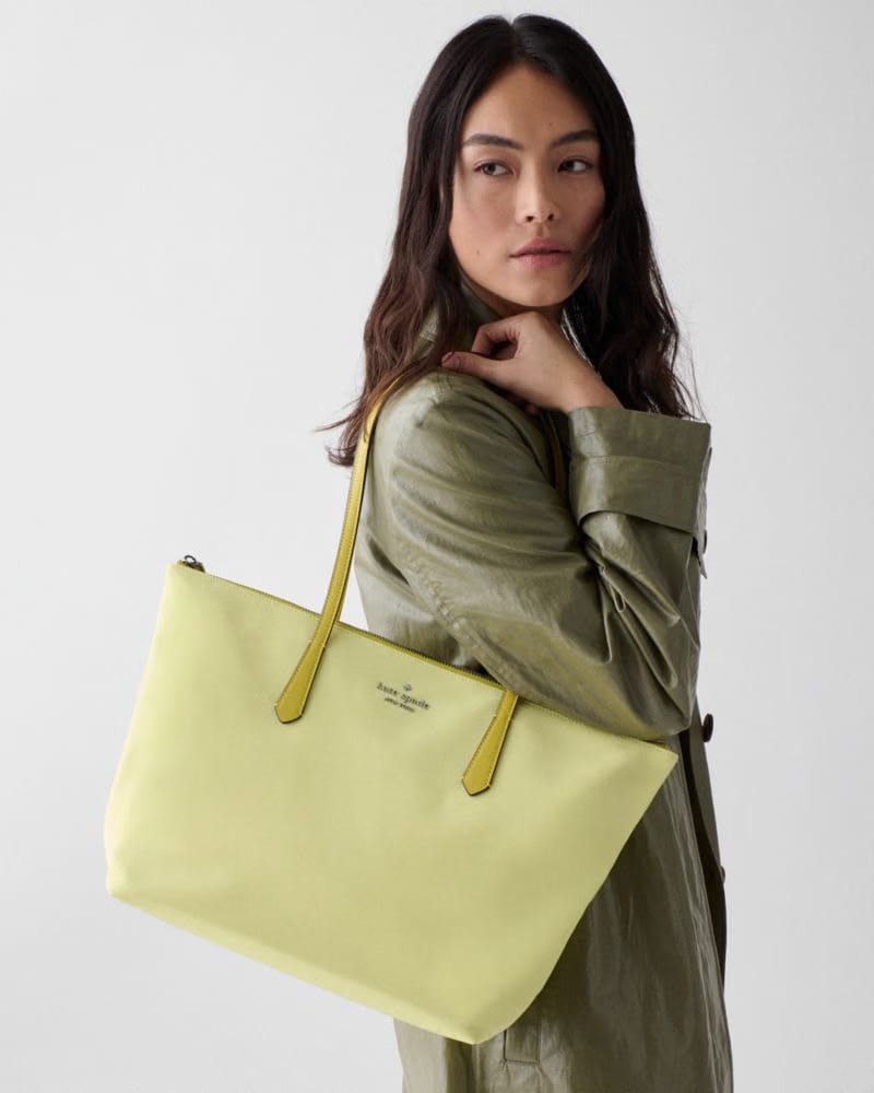KateSpade Kitt Nylon Medium Tote Tennis Ball Multi