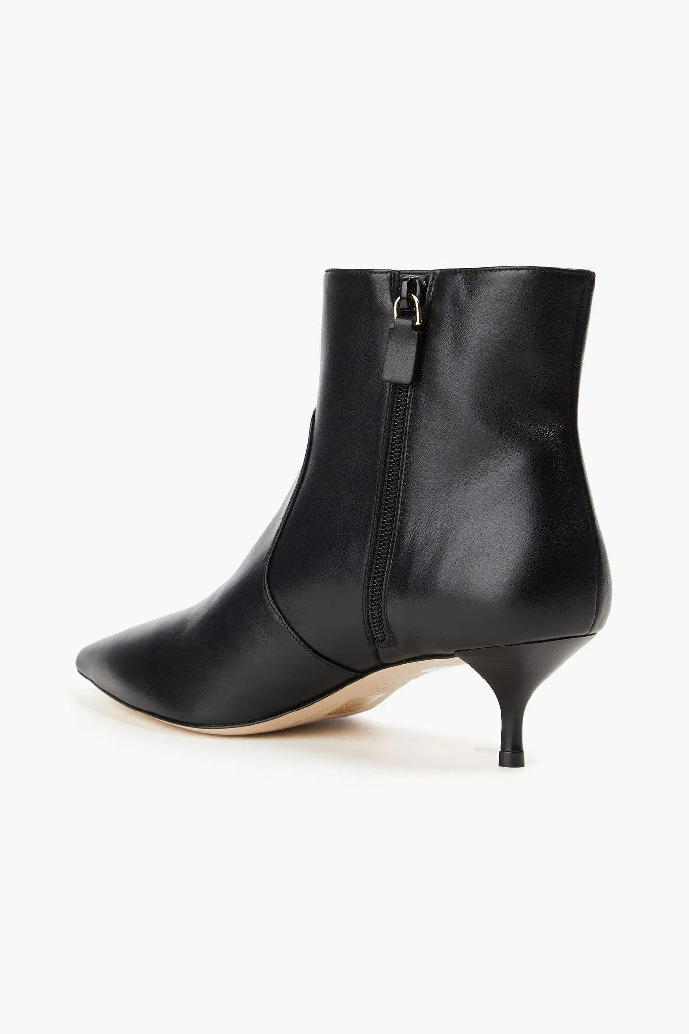 Stuart Weitzman Mara 50 Leather Ankle Boots Black Women's