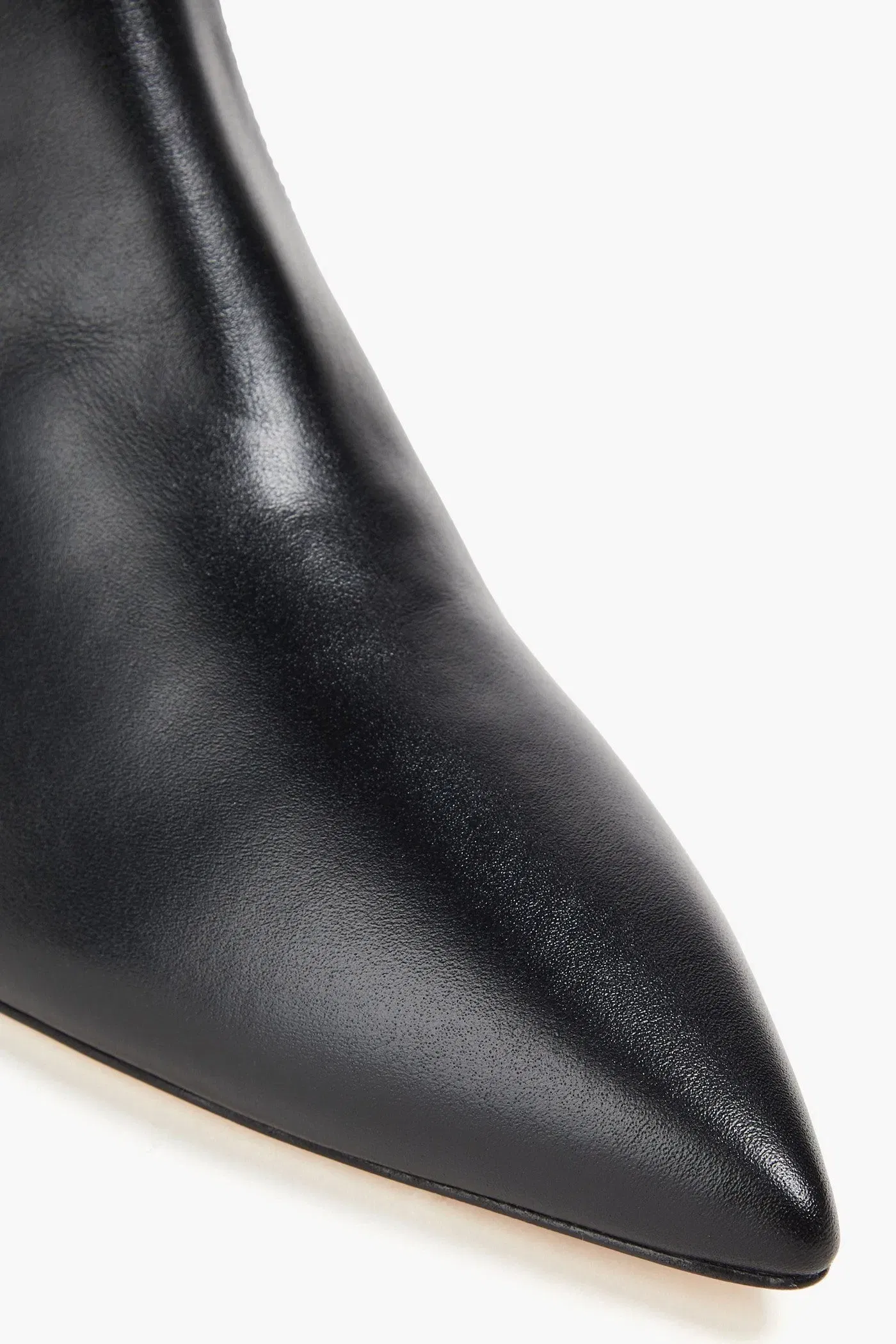Stuart Weitzman Mara 50 Leather Ankle Boots Black Women's
