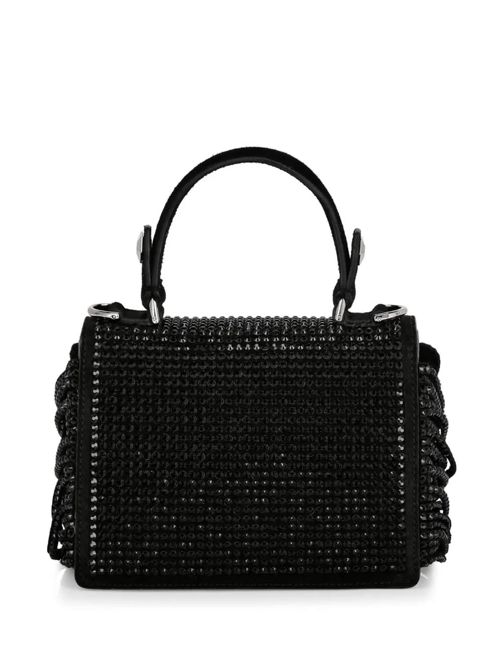 Superheroin crystal-embellished tote bag