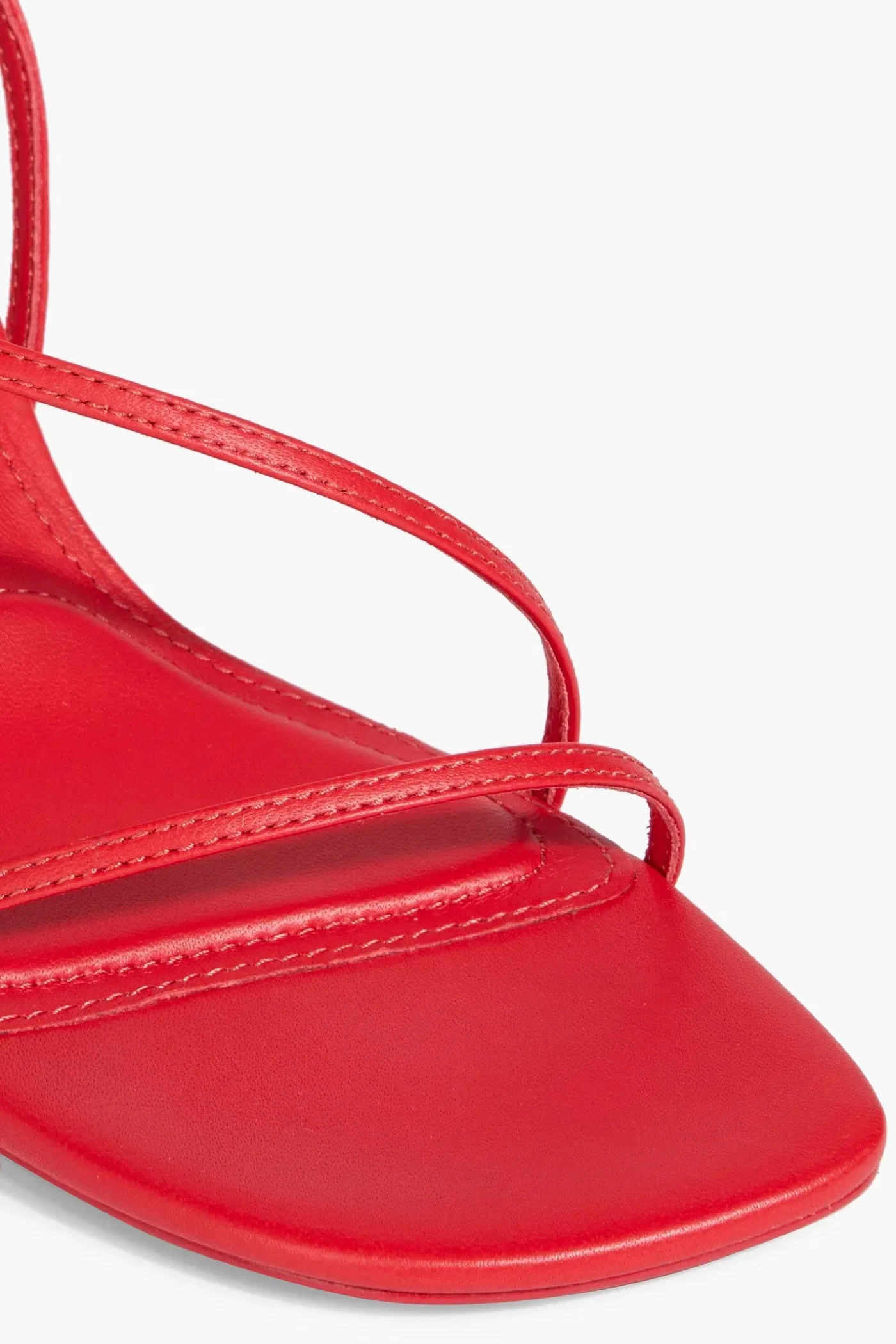 Simkhai Shadow Leather Slingback Sandals Red Women's