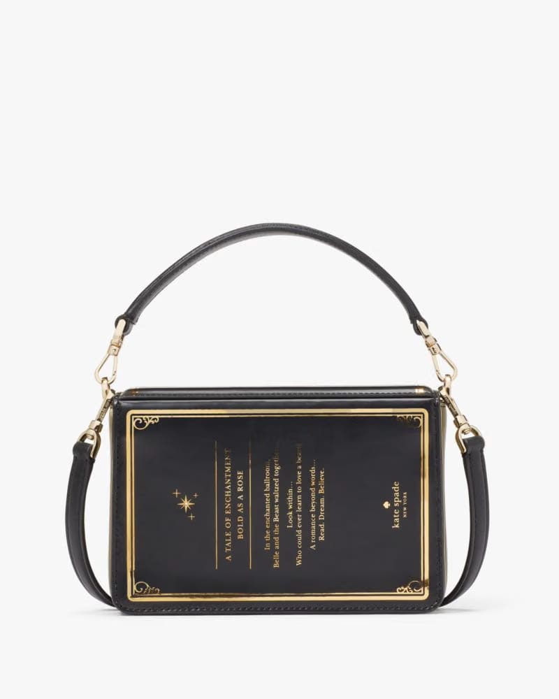 KateSpade Disney X Kate Spade New York Beauty And The Beast 3d Book Crossbody Black Multi