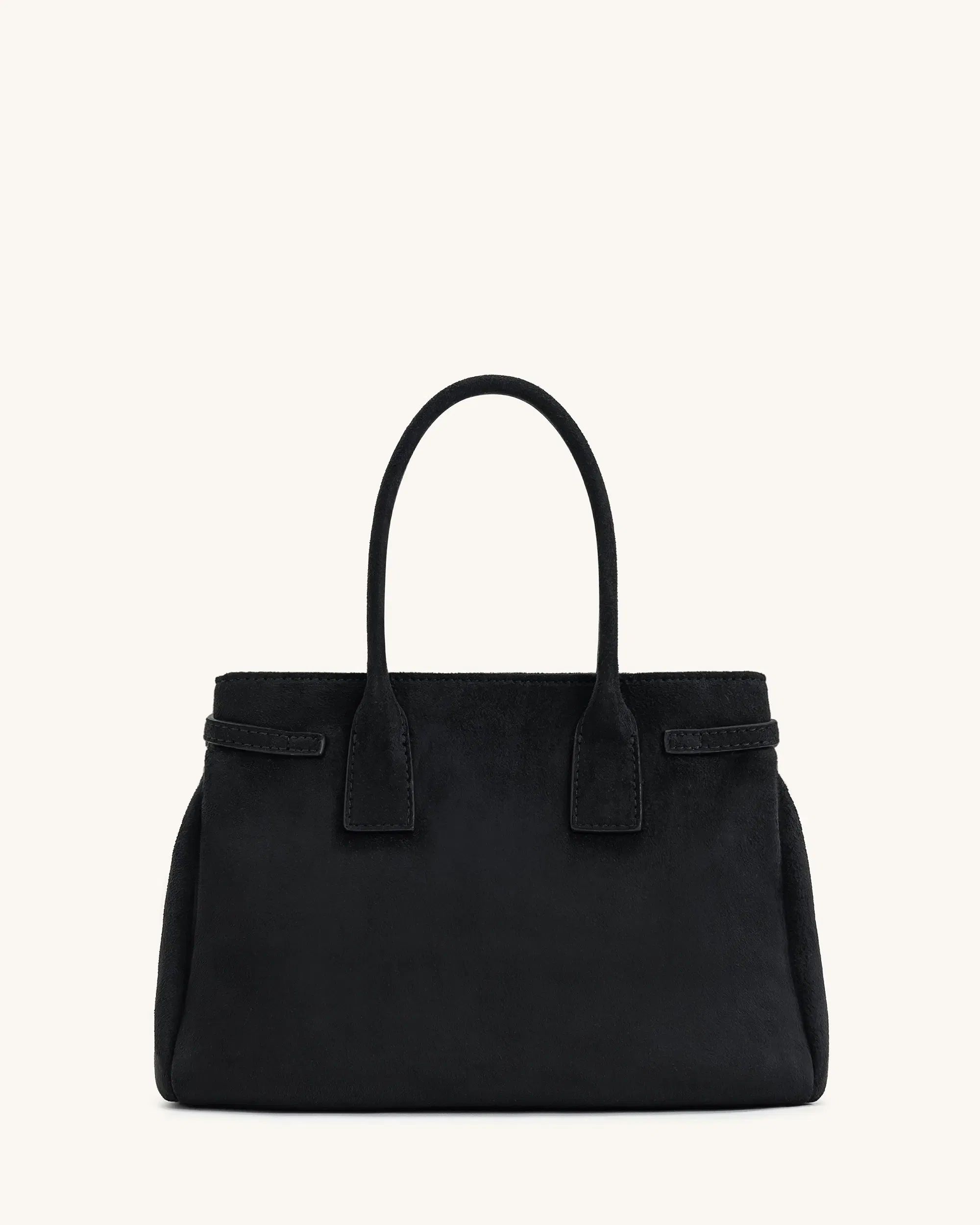 Miley Belt Embellished Tote Bag - Black