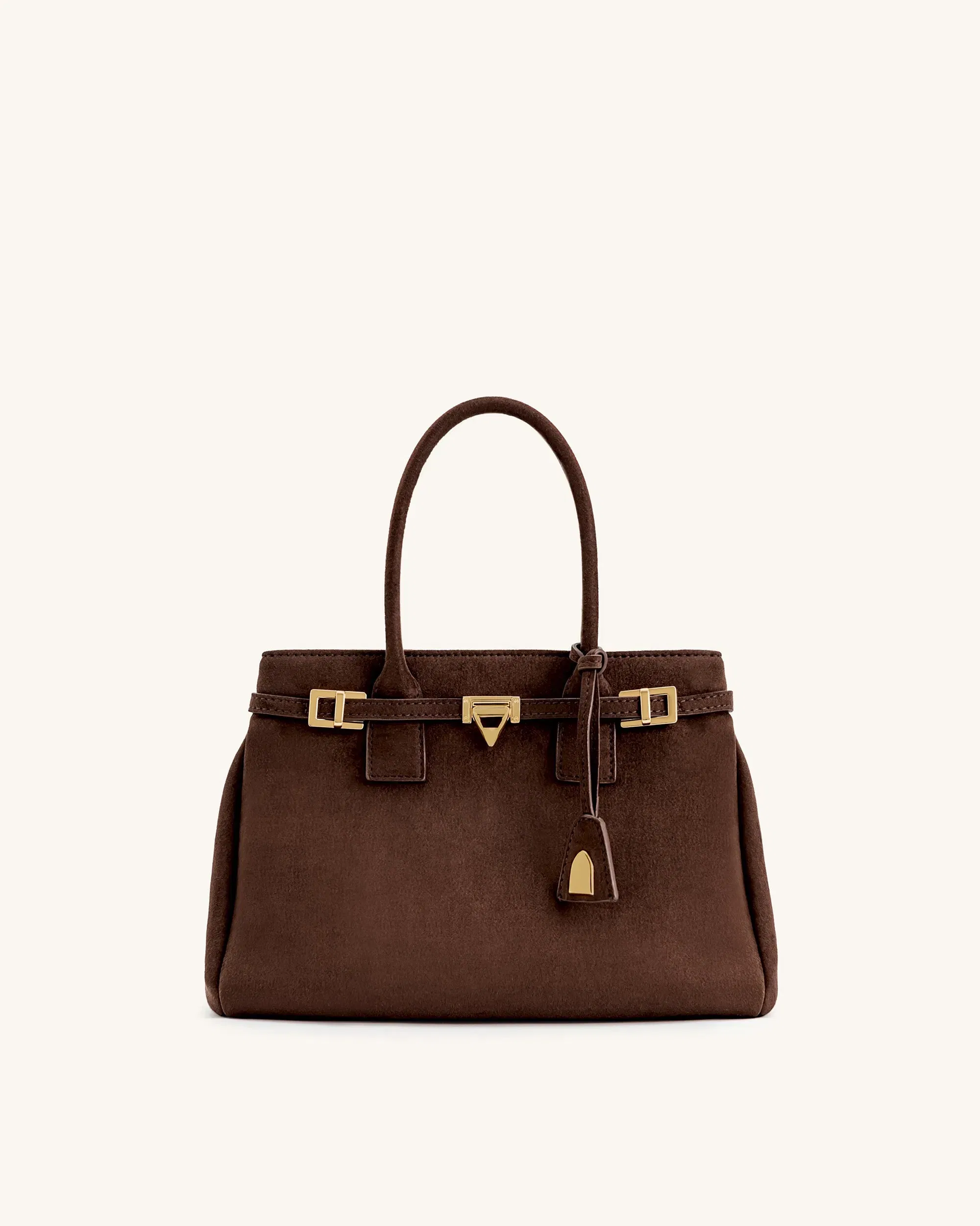 Miley Belt Embellished Tote Bag - Black