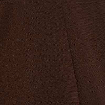 Brown Ponte Wide Leg Trousers