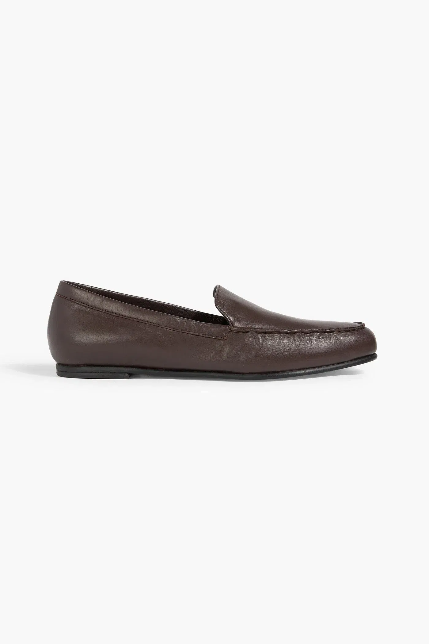 Loulou De Saison Boros Leather Loafers Chocolate Women's