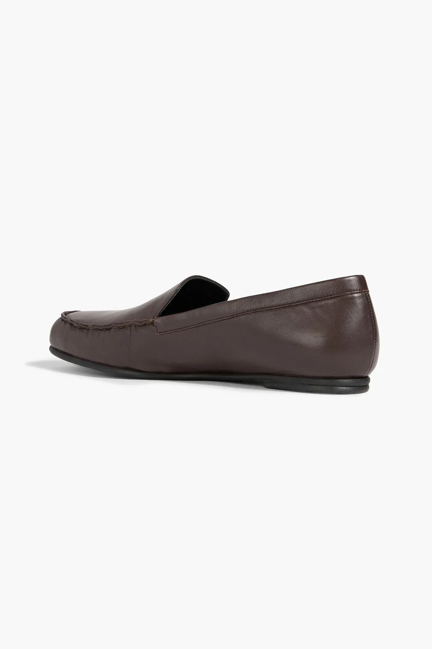 Loulou De Saison Boros Leather Loafers Chocolate Women's