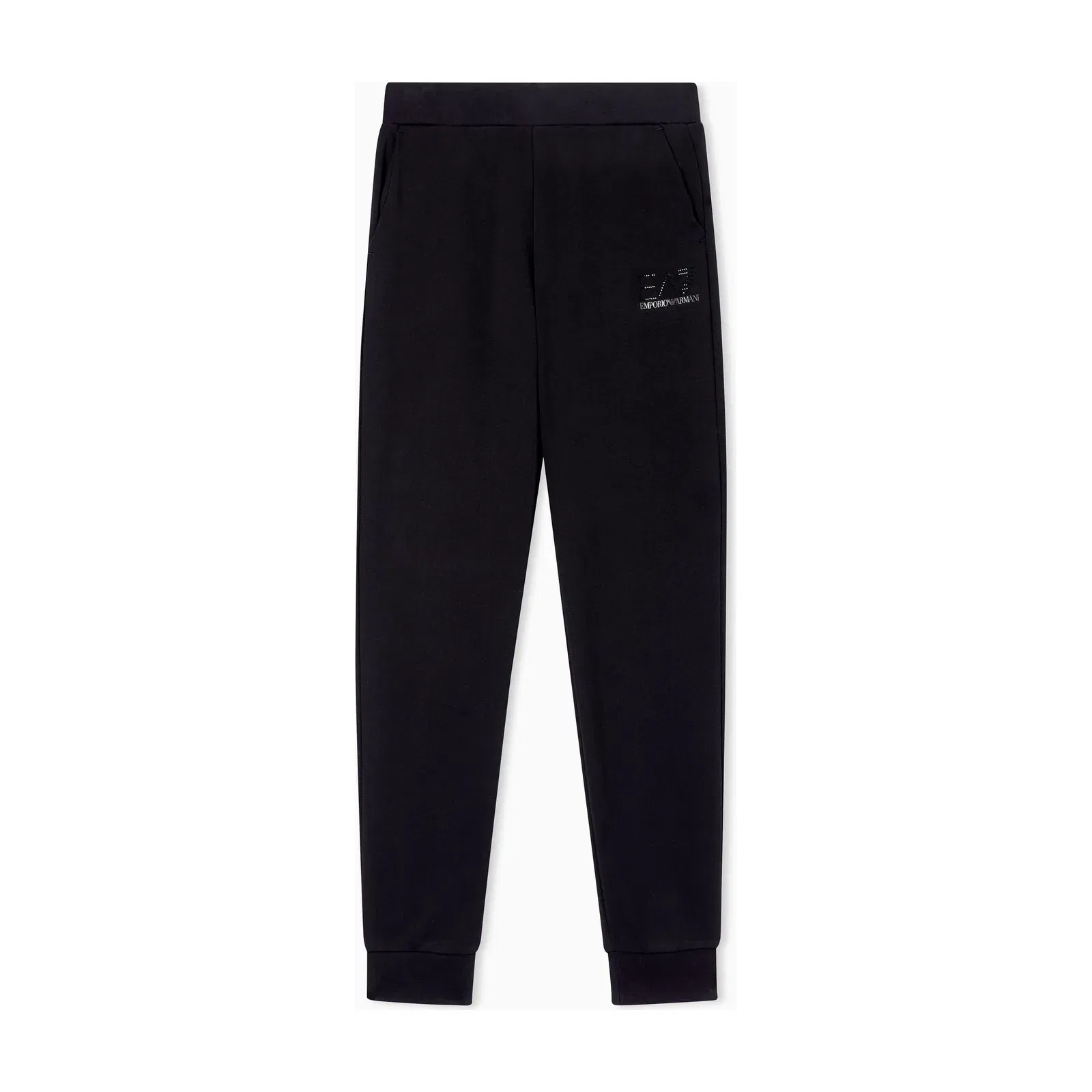 EA7 Work trousers Logo Series in stretch cotton with cuffs