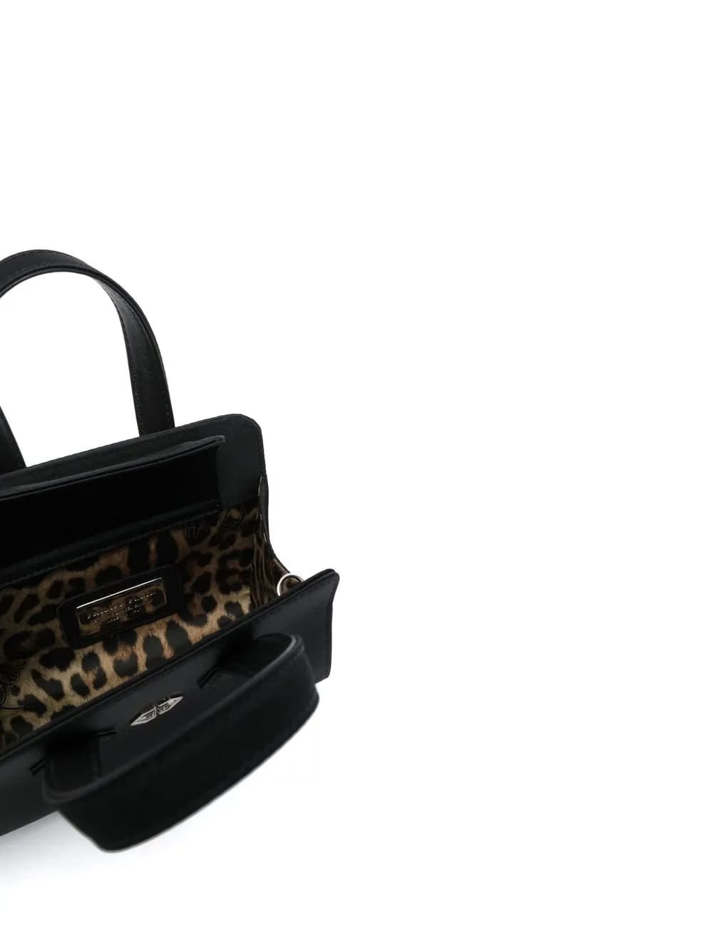 logo-plaque satin-finish tote bag