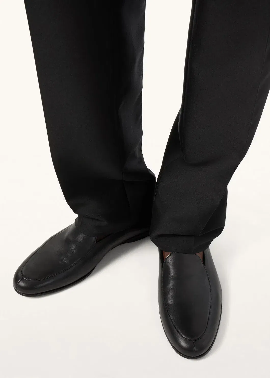 LoroPiana Anton Classic Walk Loafer Black