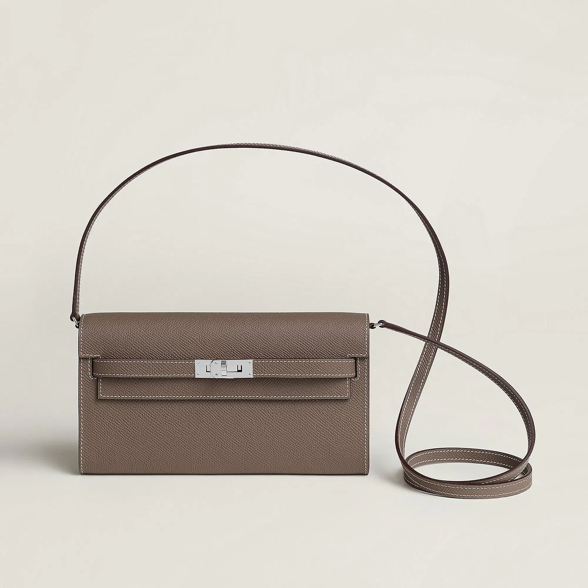 Hermes Kelly Classique To Go Wallet Toupe
