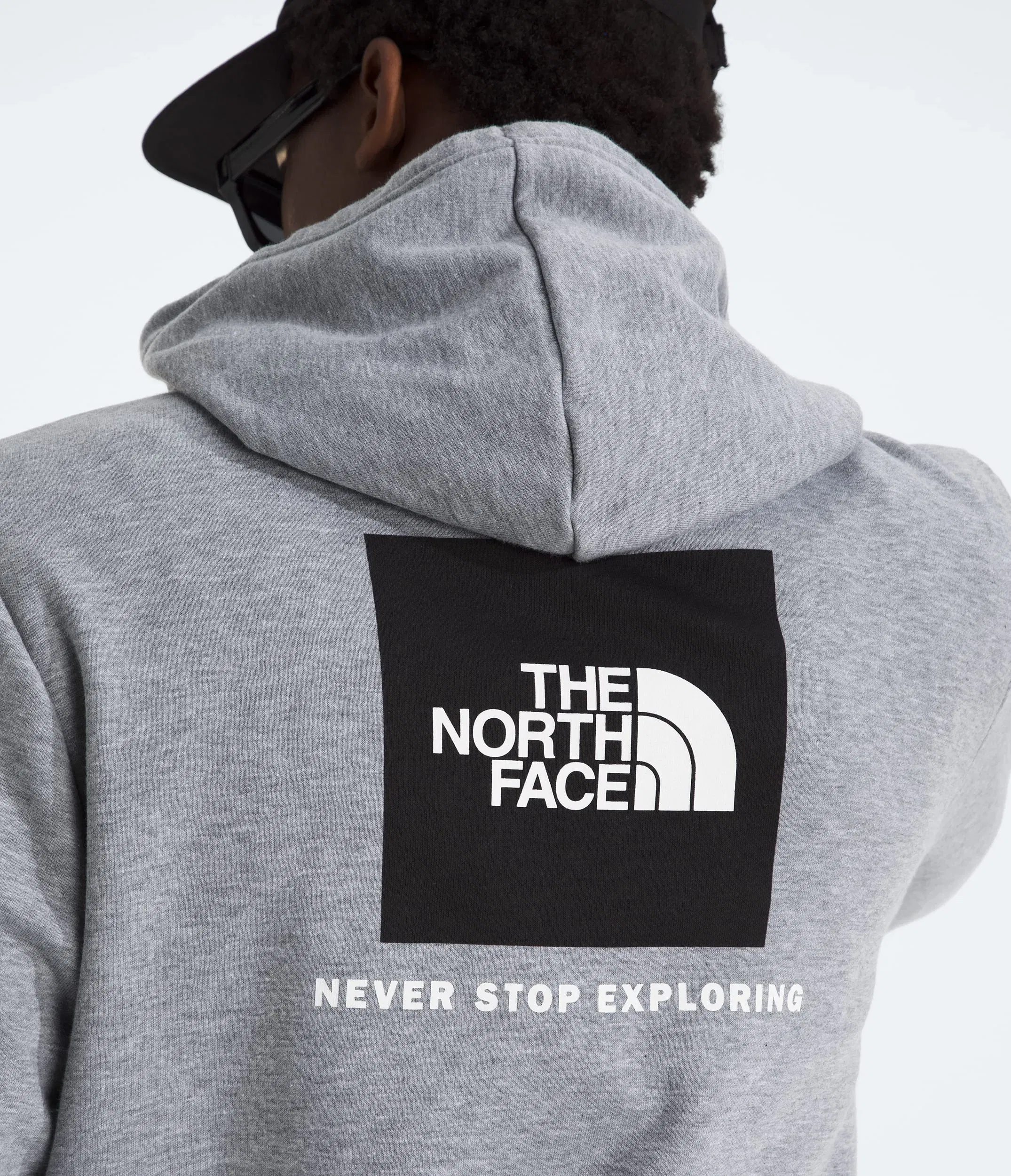 The North Face Men’s Evolution Box NSE Regular Hoodie TNF Pale Grey Heather