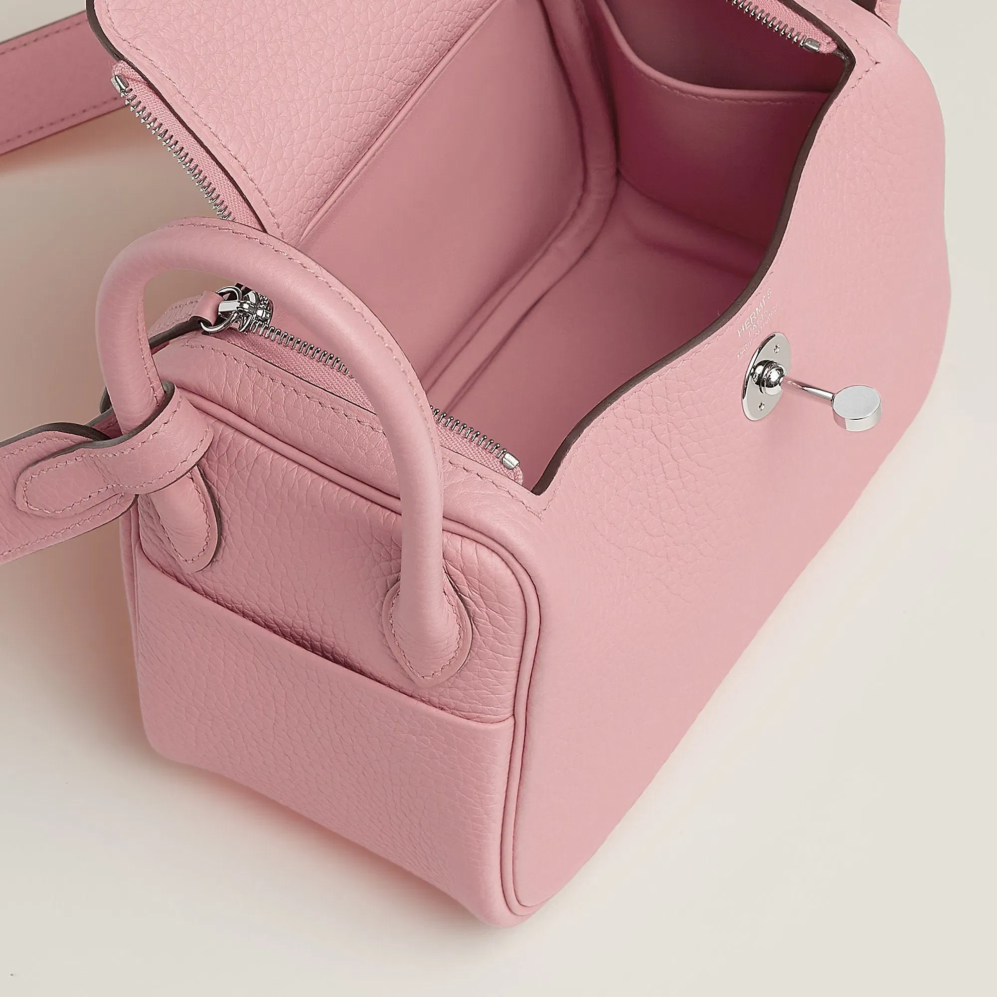 Hermes Lindy Ii Mini Bag Rose Sakura