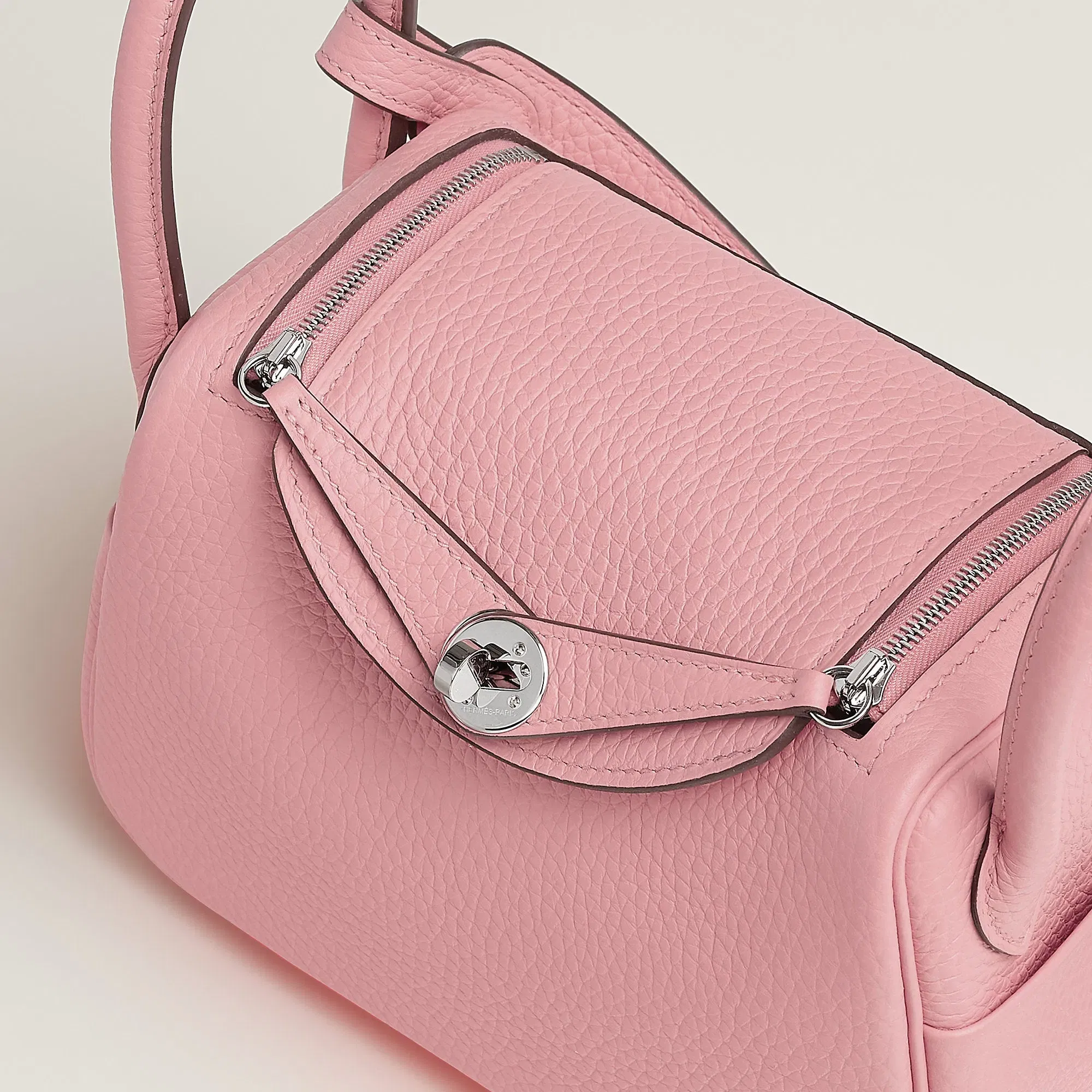 Hermes Lindy Ii Mini Bag Rose Sakura