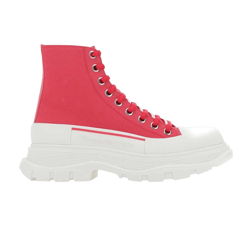 Alexander McQueen Wmns Tread Slick Boots 'Red'