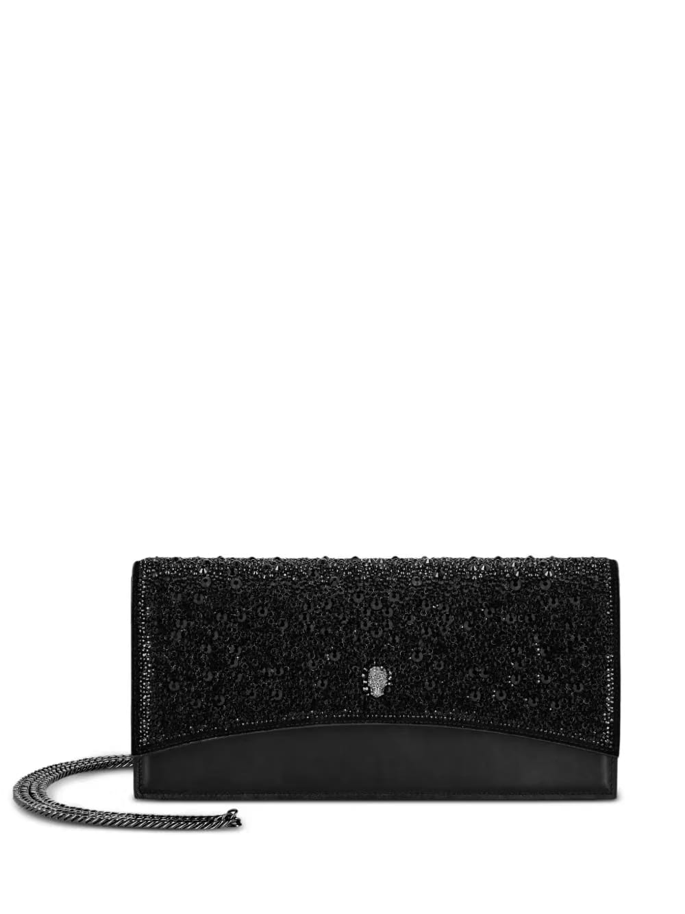 crystal-embellished skull crossbody bag