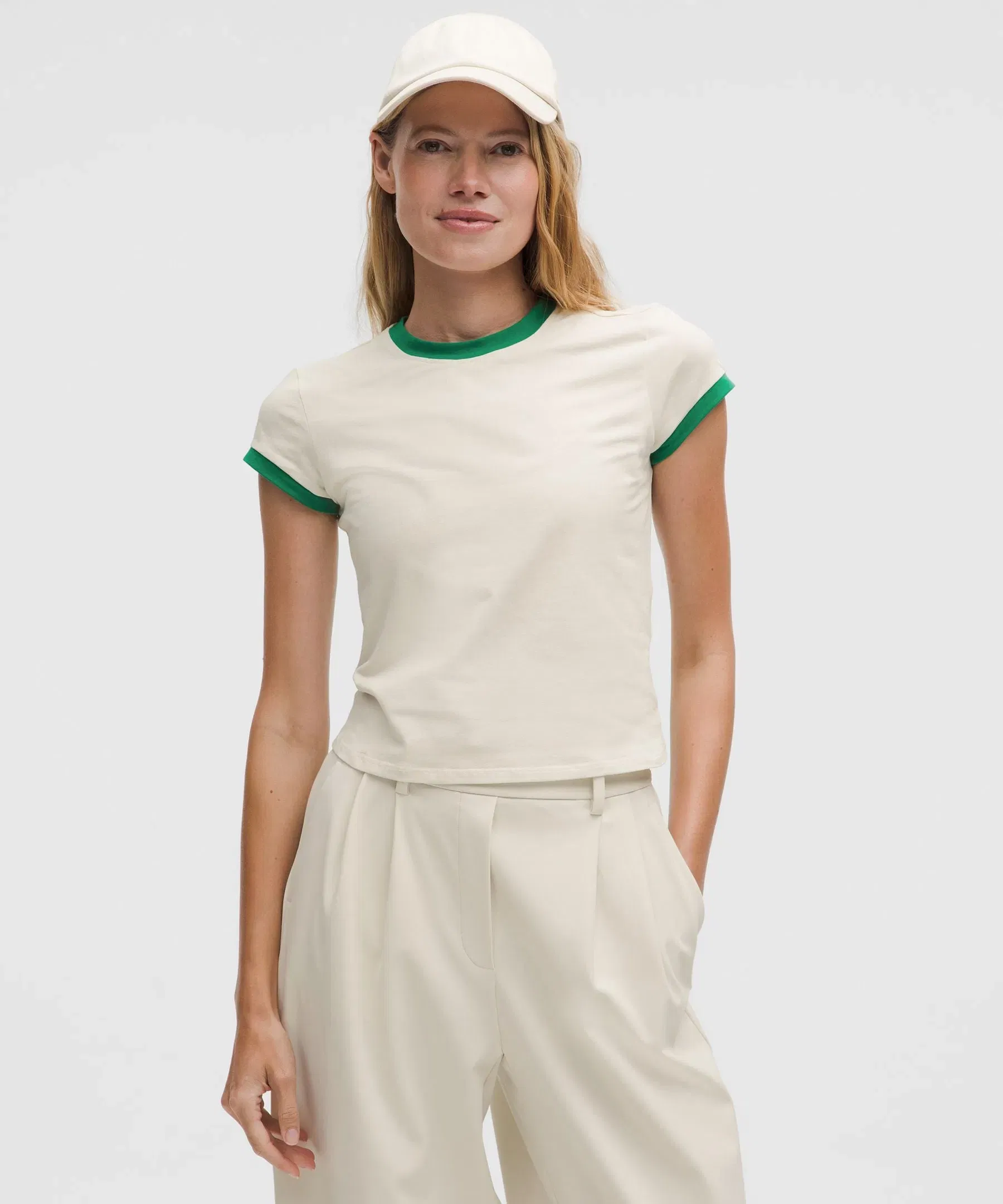 Lululemon Women's Organic Cotton Ringer Baby T-Shirt