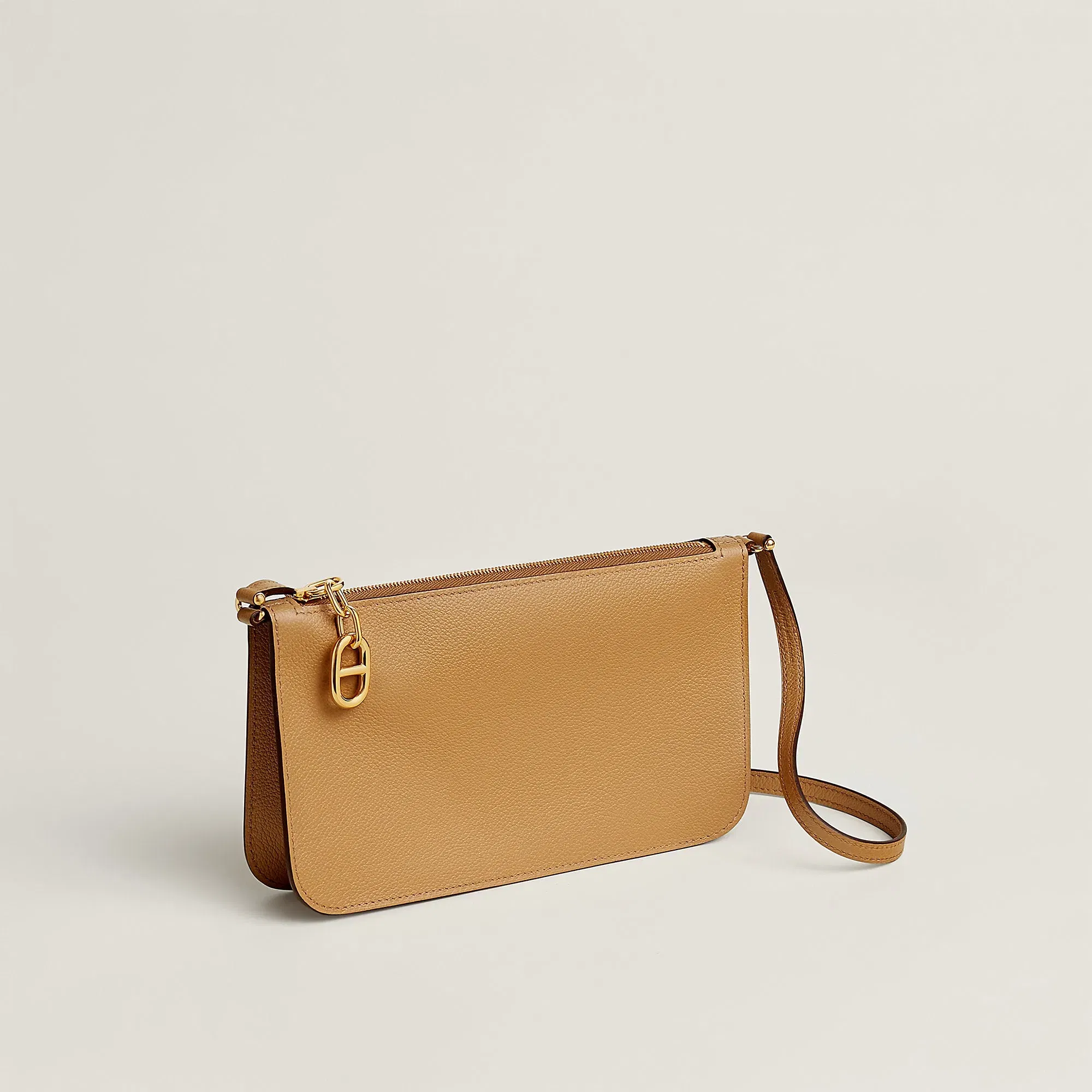 Hermes Zipengo Chaine D'Ancre To Go Pouch Biscuit