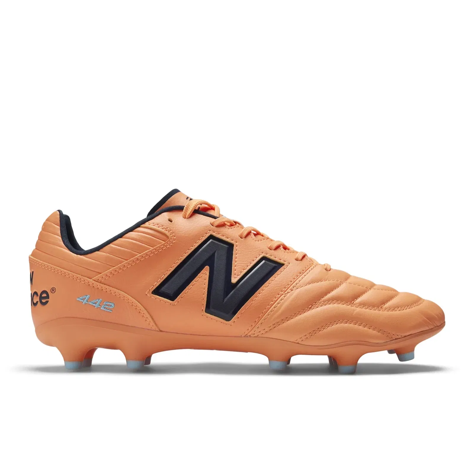 New Balance 442 Pro Fg V2 Hot Mango With Nb Navy And Team Sky Blue Hot Mango With Nb Navy And Team Sky Blue