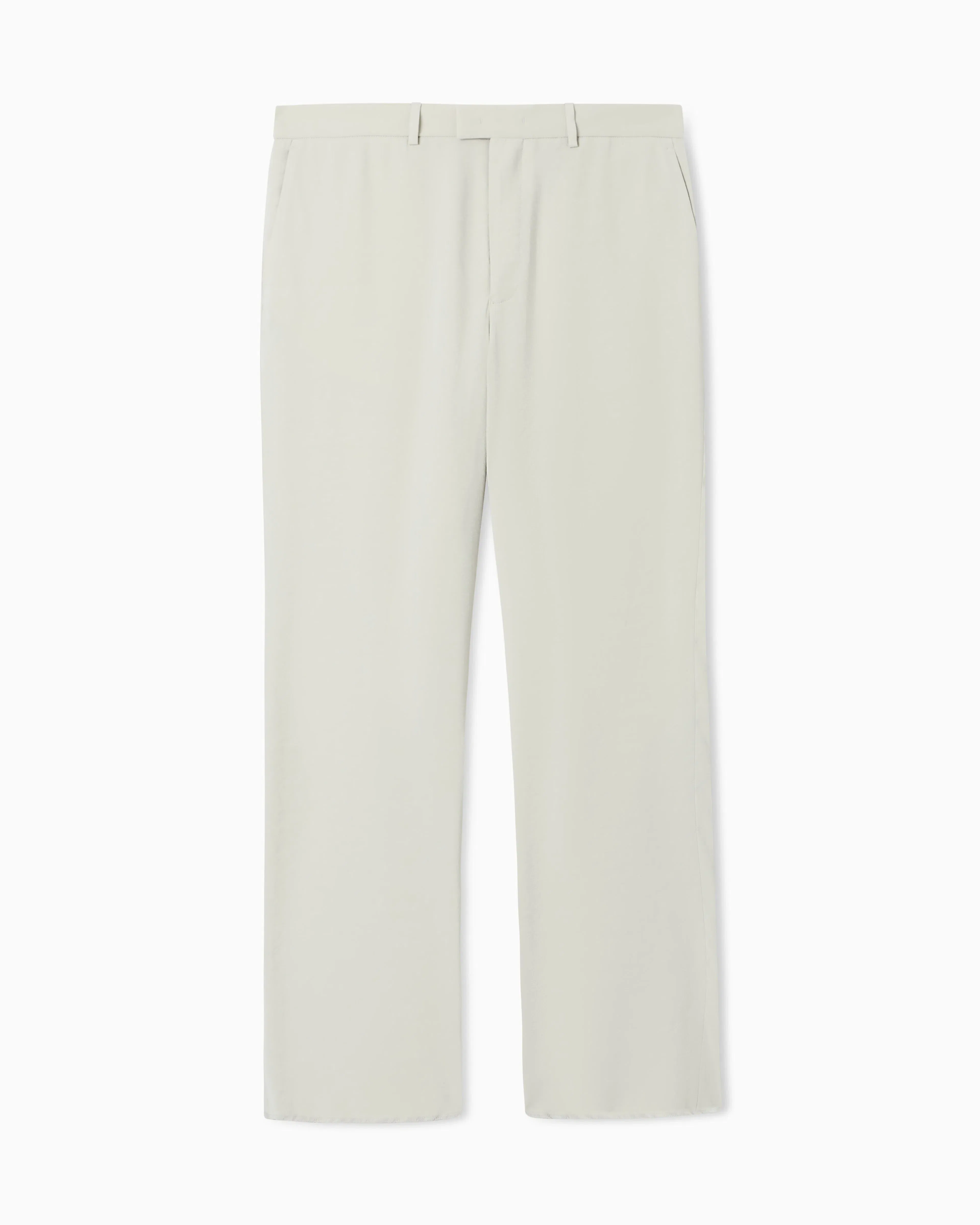 Emporio Armani Icon peach-finish canvas trousers