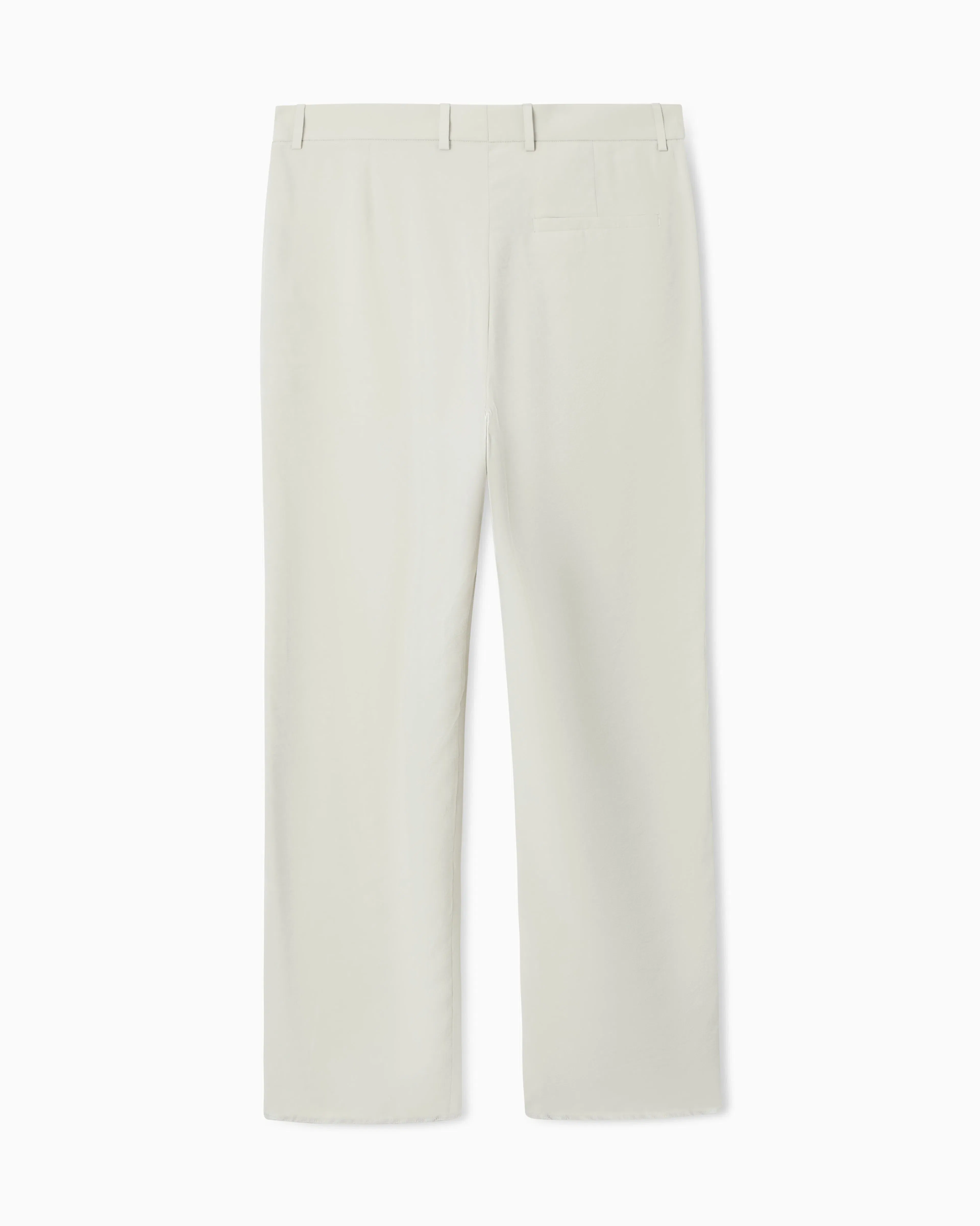 Emporio Armani Icon peach-finish canvas trousers