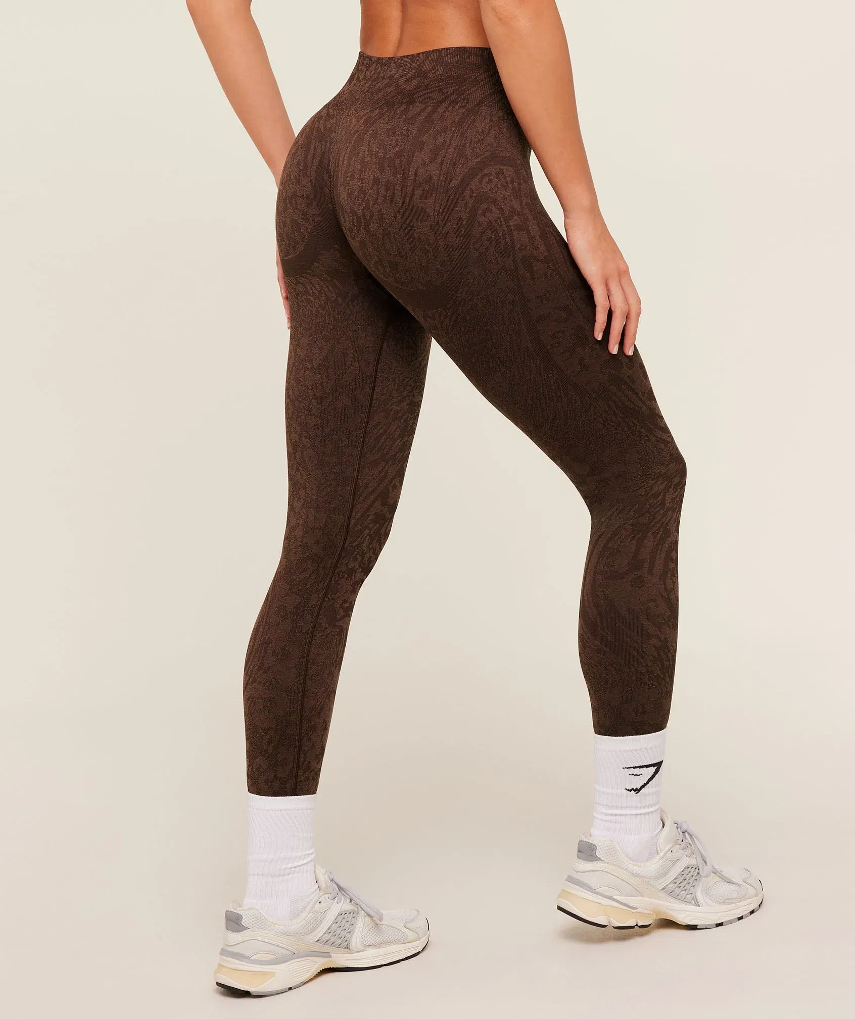 Gymshark Adapt Animal X Whitney Leggings - GS Archive Brown/GS Soft Brown