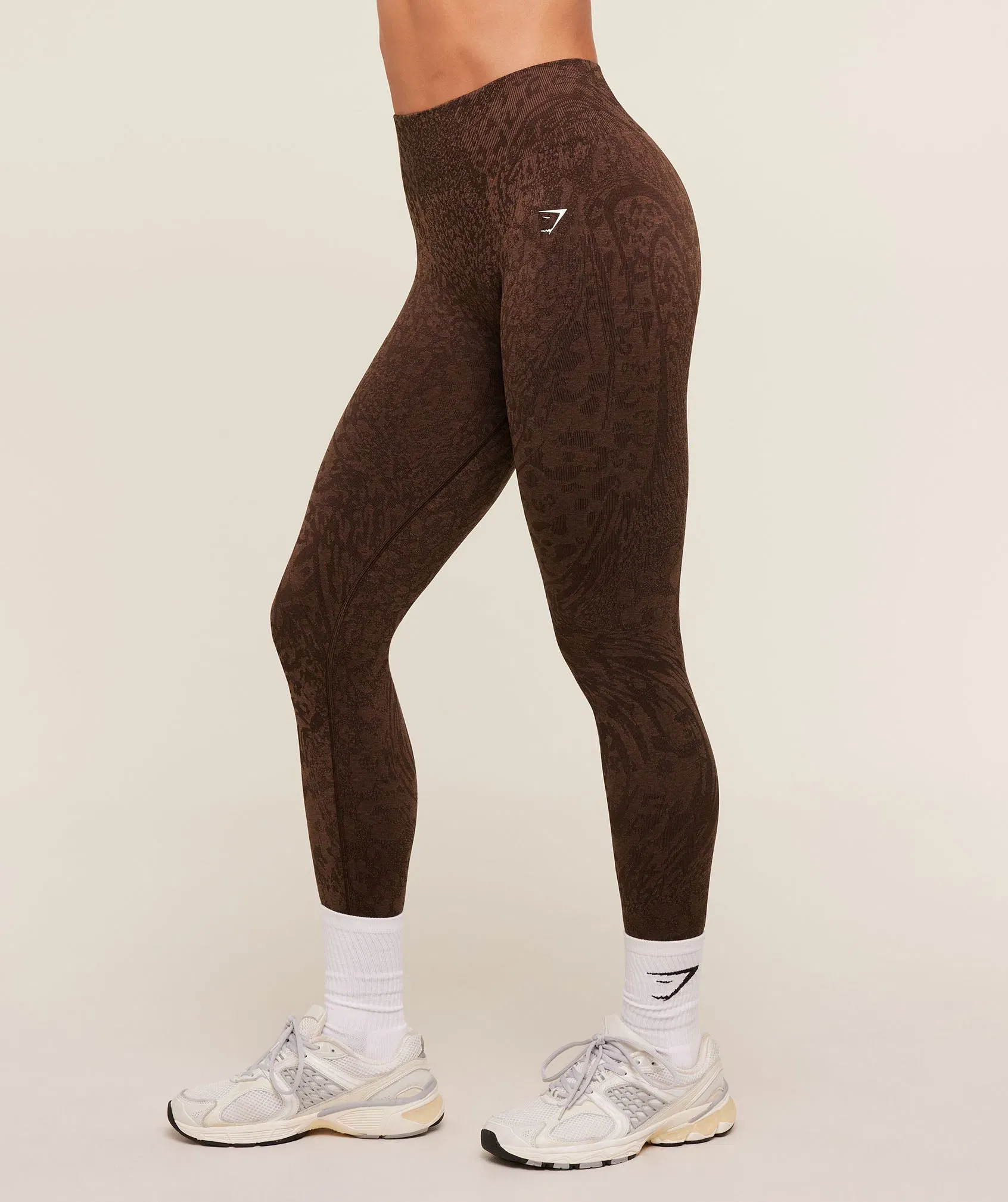 Gymshark Adapt Animal X Whitney Leggings - GS Archive Brown/GS Soft Brown