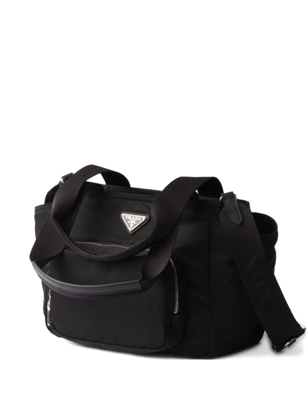 Re-Nylon logo-detail tote bag