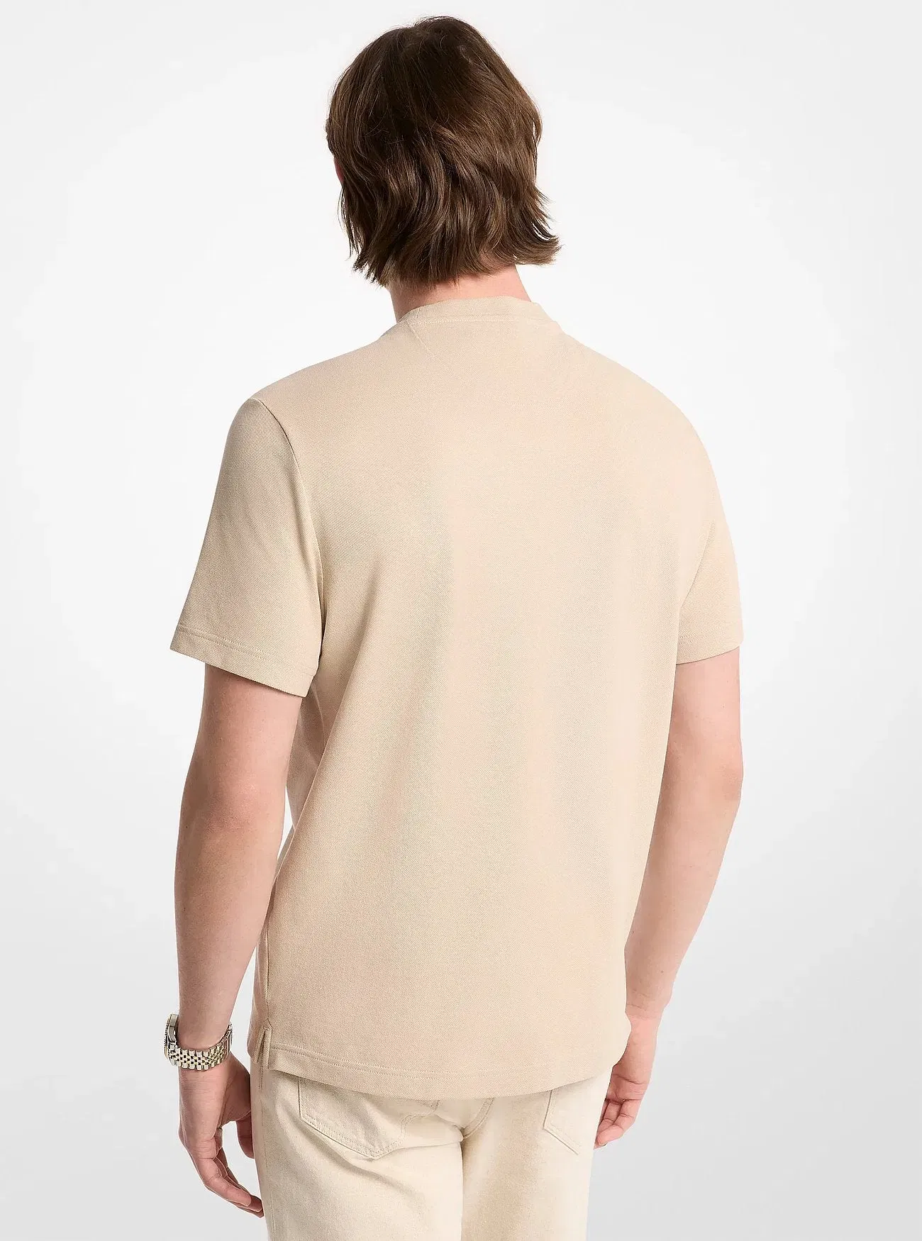 Michael Kors Cotton Piqu T-Shirt LIGHT SAND