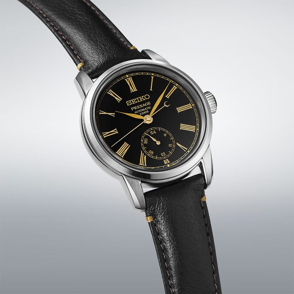 Seiko Presage Classic Series In Urushi Black With Roman Numerals - Black - SPB499J1