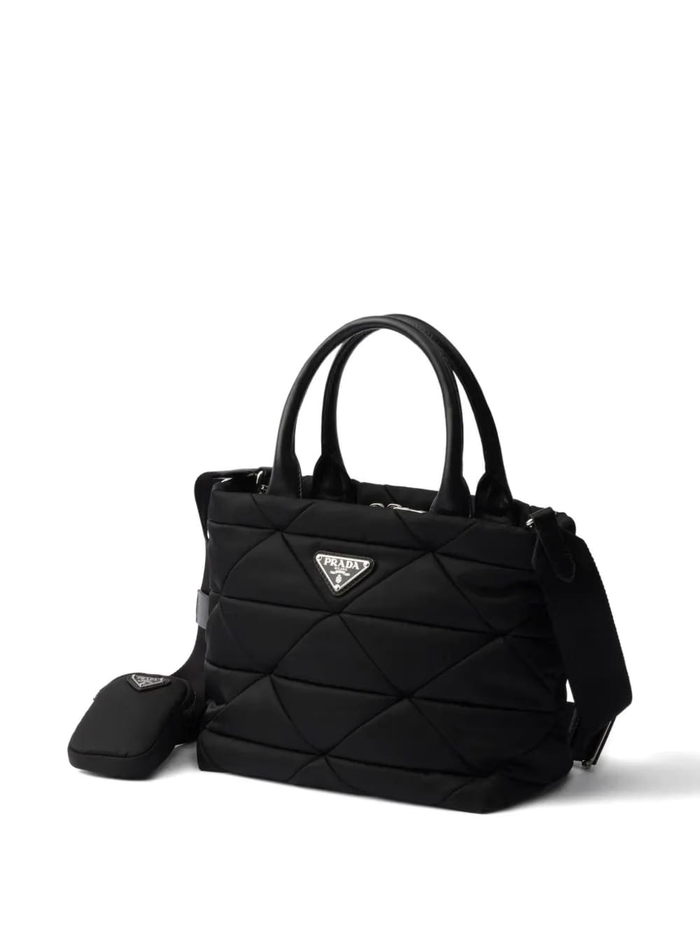 small Re-Nylon padded tote bag