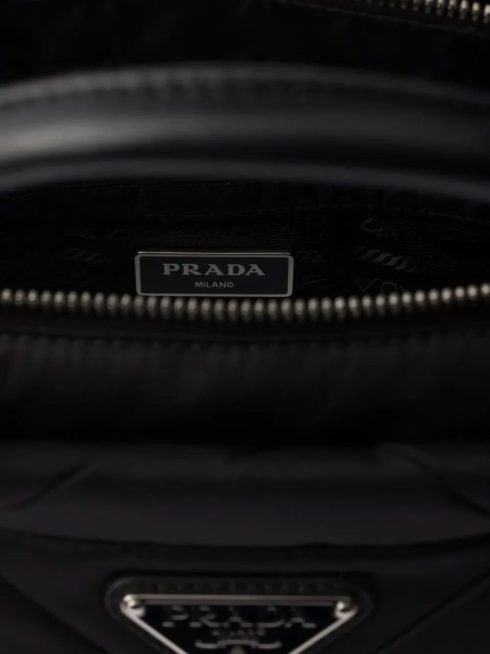 small Re-Nylon padded tote bag
