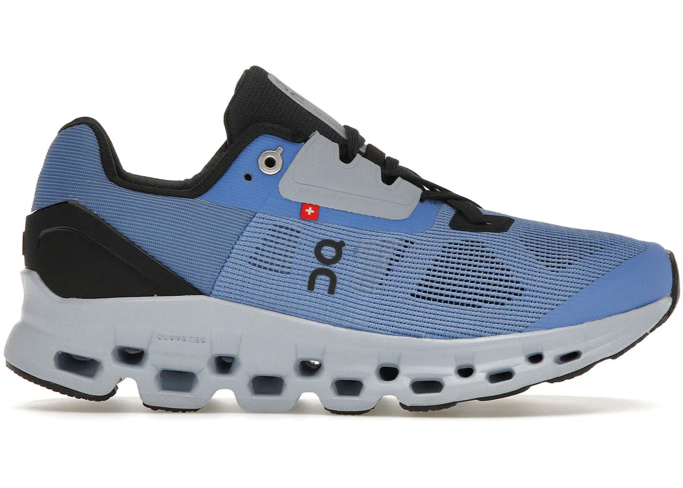 On Running Cloudstratus Marina Blue Magnet Grey Womens