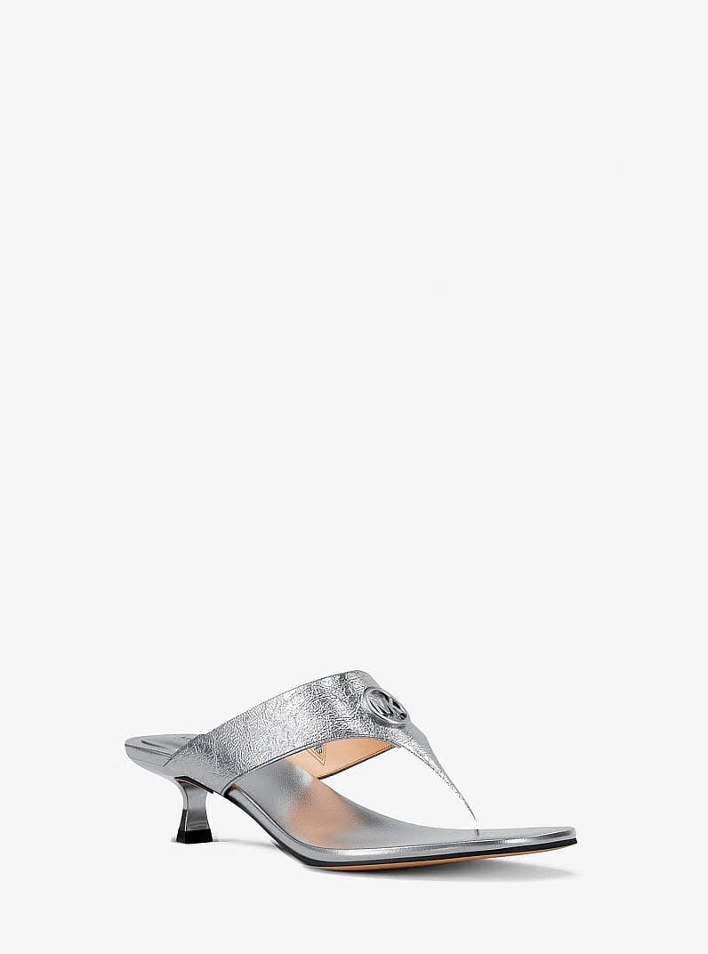Michael Kors Anneka Metallic Thong Sandal