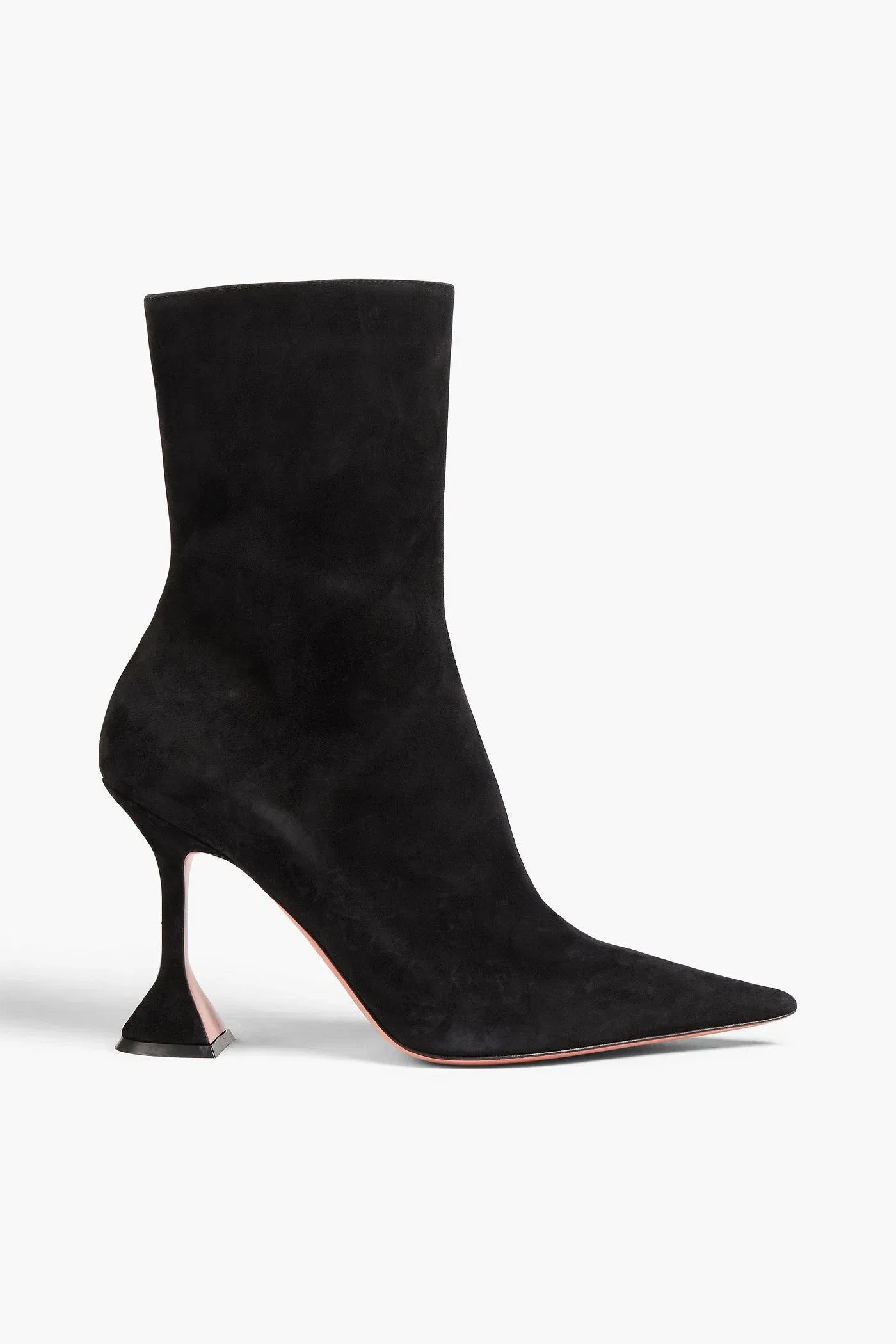 Amina Muaddi Giorgia Studded Ankle Boots Black Women's