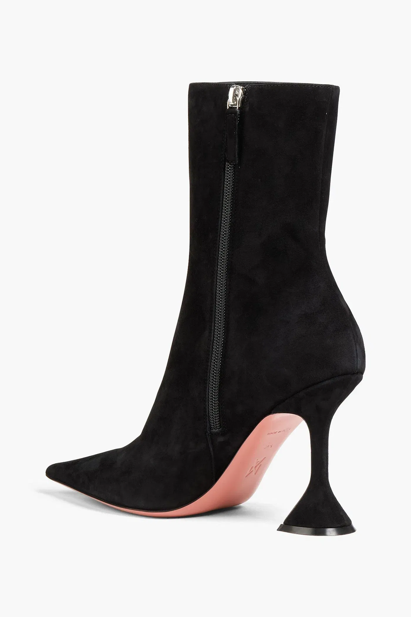Amina Muaddi Giorgia Studded Ankle Boots Black Women's