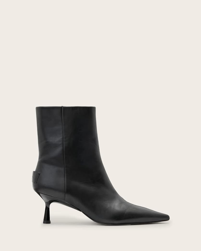 AllSaints Vivian Leather Boots Women's Black Women's