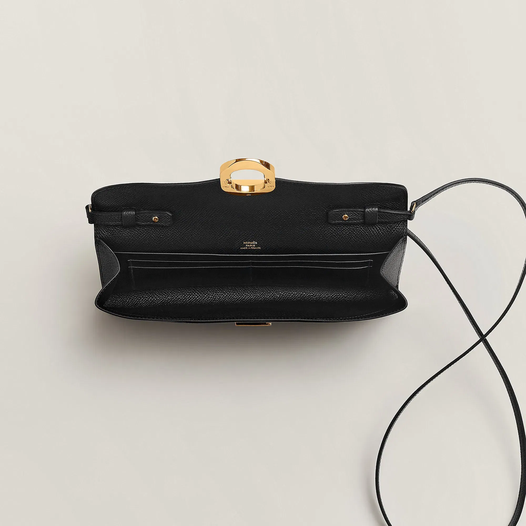 Hermes Maillon To Go Wallet Noir